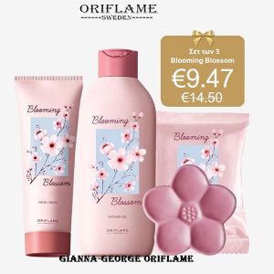 Σετ των 3-Κρέμα χεριών & Σαπούνι & Αφροντούζ  Blooming Blossom
